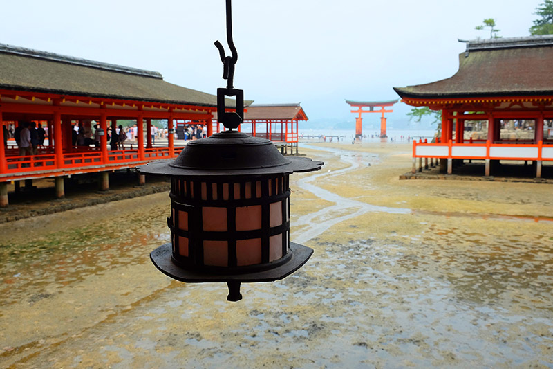 El Santuario Itsukushima. Japon