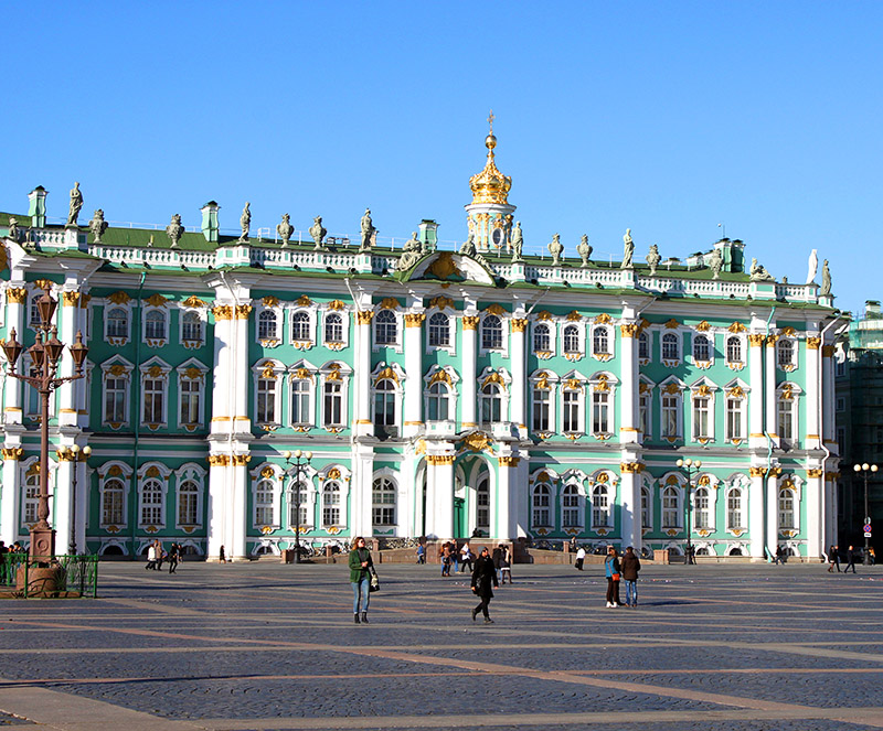Palacio de Invierno y museo del Ermitage. San Petersburgo