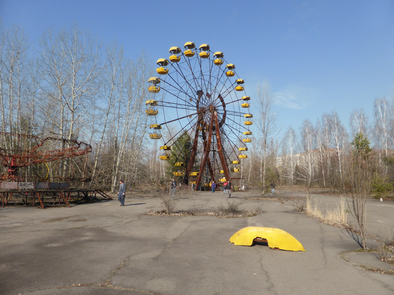 Noria en el parque de atracciones de Pripyat
