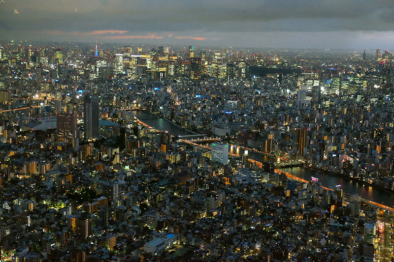 Vistas desde la Torre Tokyo Skytree. Japon