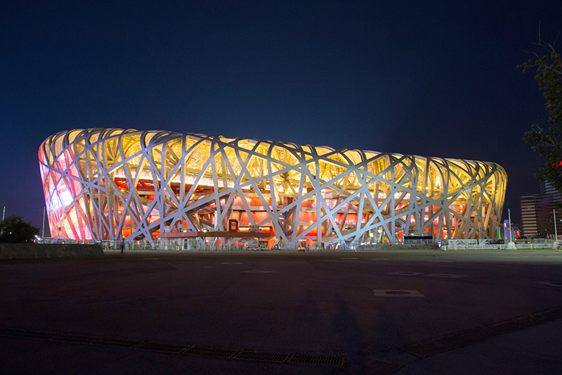 Estadio Olímpico “El Nido de pájaro”. Pekin