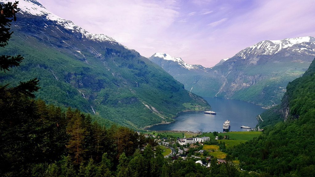 Los fiordos noruegos. El Geirangerfjorden