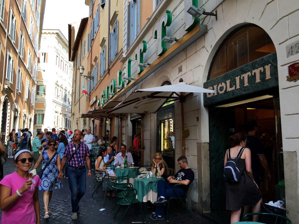 Roma. heladería Giolitti