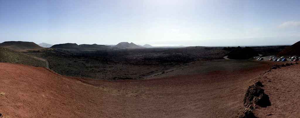 Isla de Lanzarote. Panoramica del Timanfaya