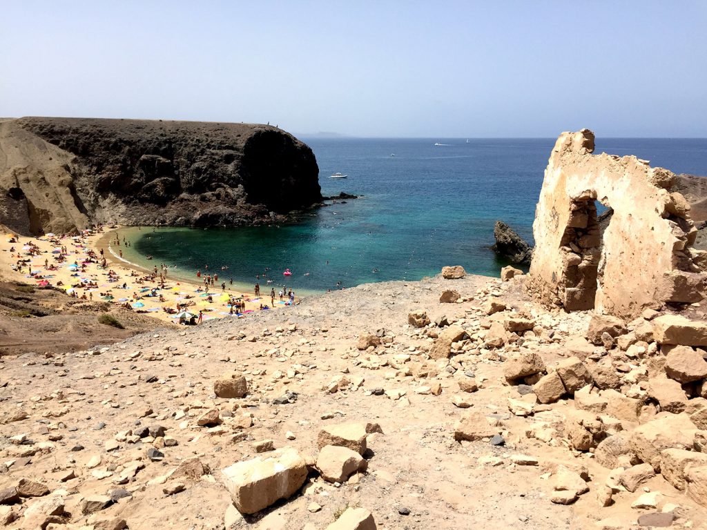 Isla de Lanzarote. Playa del Papagayo