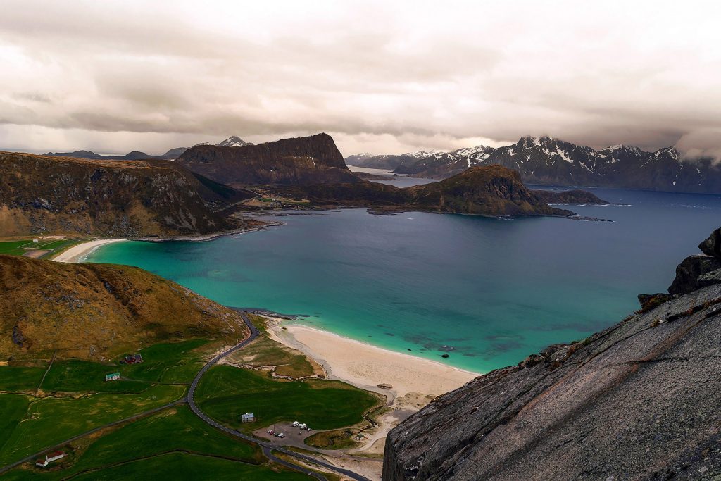 Islas Lofoten. Vistas de Haukland