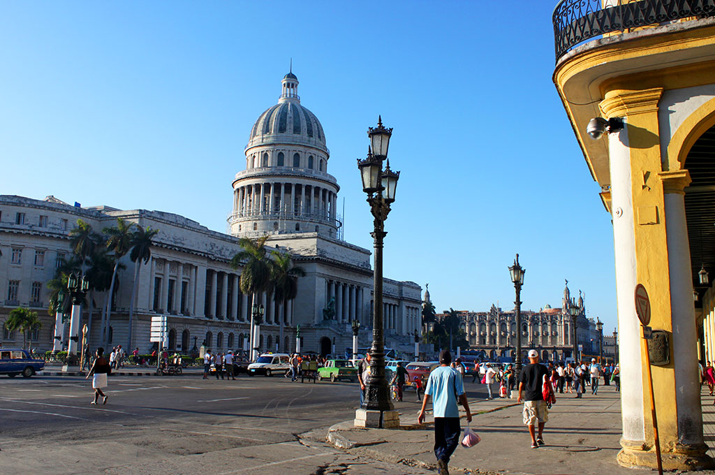 La espectacular cúpula del Capitolio en la capital cubana