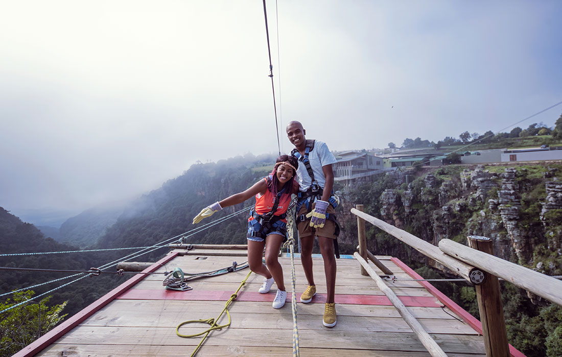 Puenting, Graskop Sudáfrica