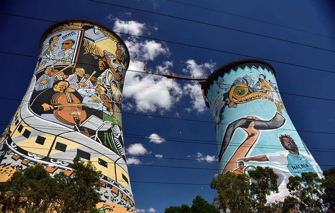 Puenting, Orlando Towers Sudáfrica