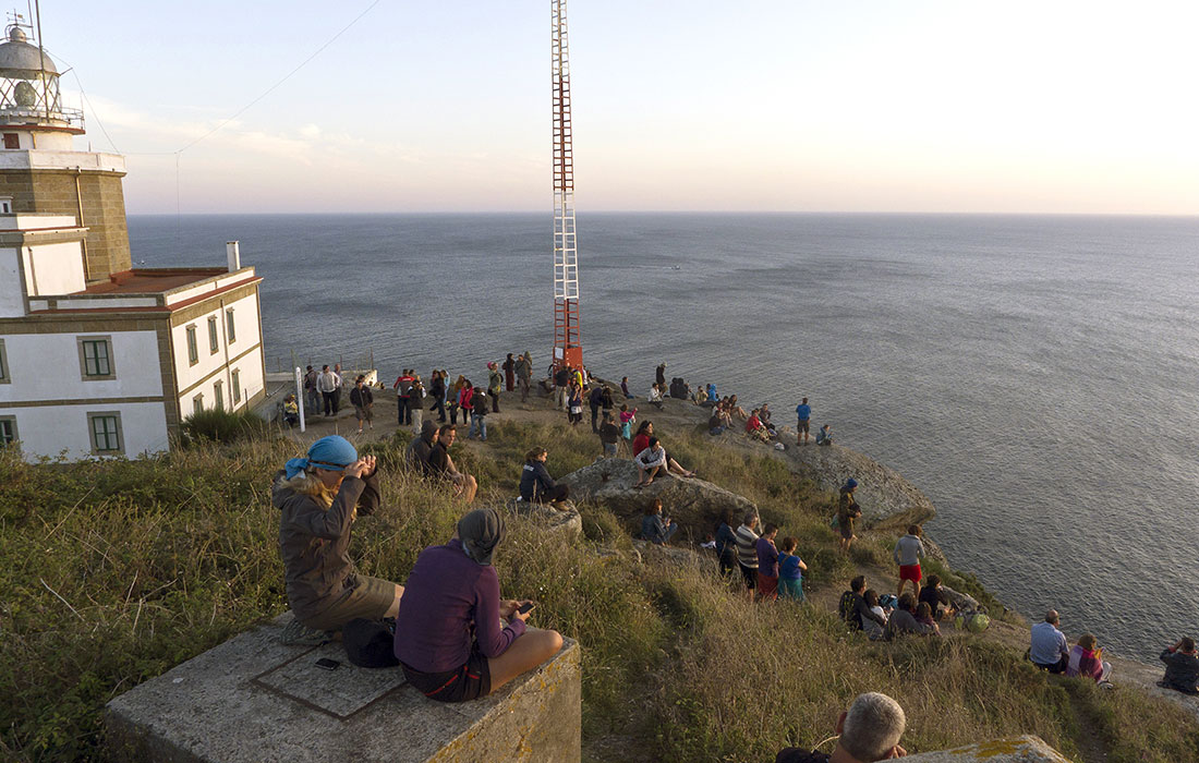 ElCamino de Santiago. Puesta de sol en Fisterra