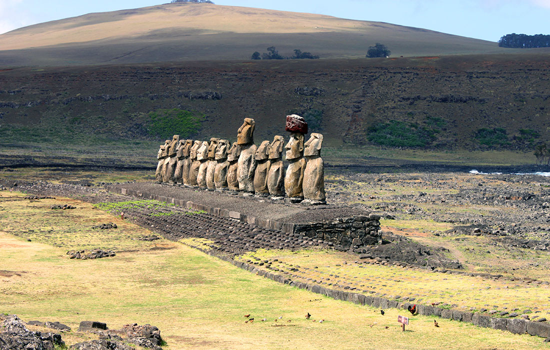 Isla de Pascua. Ahu Tongariki