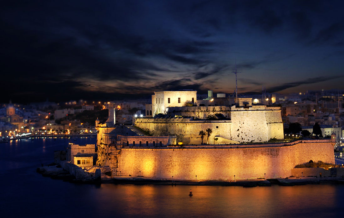 historias de Malta. Fuerte de San Ángelo